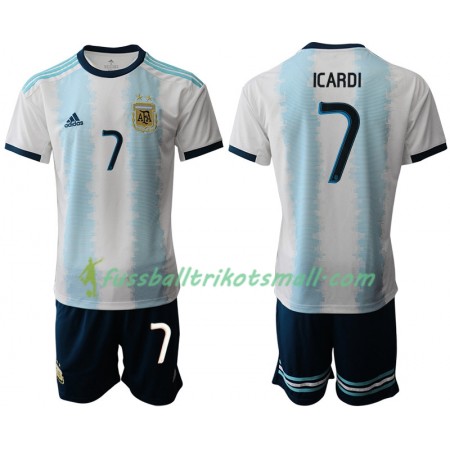 Fußballtrikots Argentinien ICARDI 7 Kinder Copa América 2019 Kurzarm Heimtrikotsatz kaufen